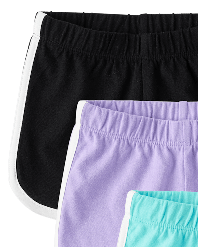 Toddler Girls Dolphin Shorts 5-Pack