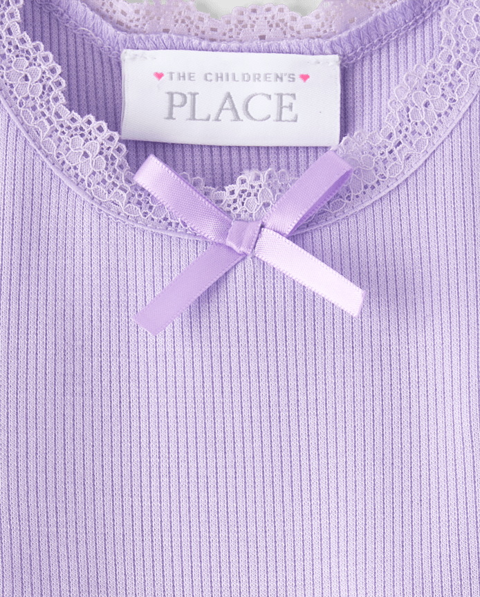 Baby And Toddler Girls Floral Ribbed Fit Flare Dress