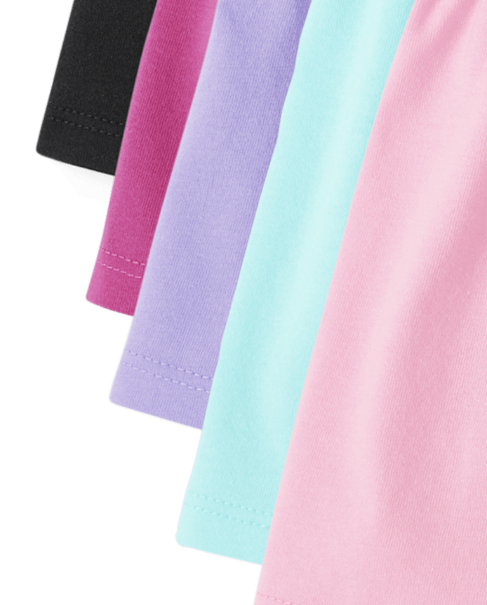 Toddler Girls Empire Babydoll Top 5-Pack