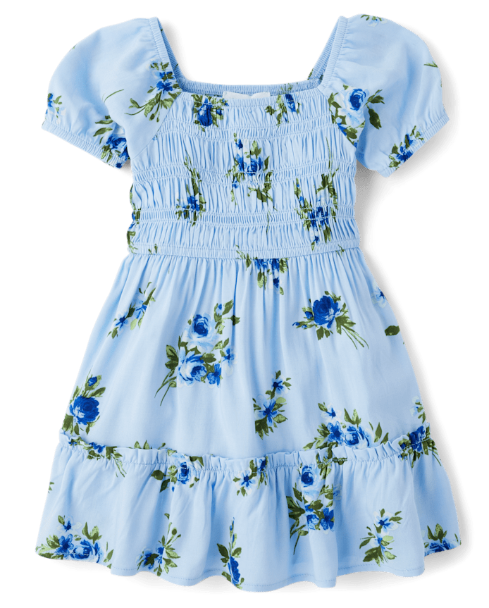 Toddler Girls Mommy And Me Floral Ruffle Dress