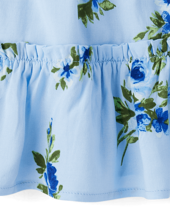 Toddler Girls Mommy And Me Floral Ruffle Dress