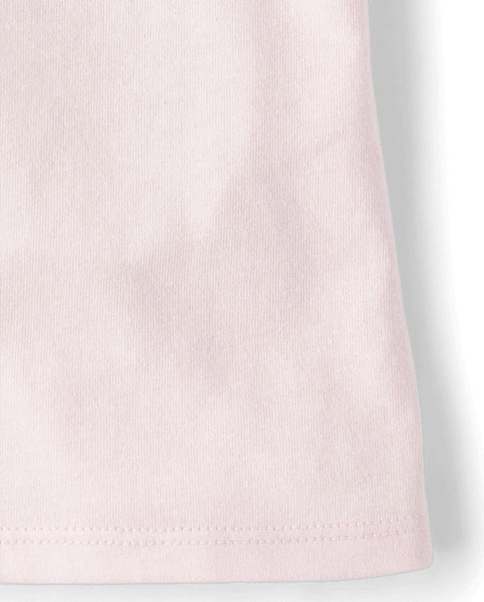 Toddler Girls Rainbow Foil Star Flutter Top