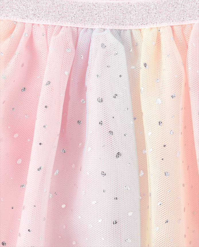 Toddler Girls Rainbow Ombre Tutu Skirt