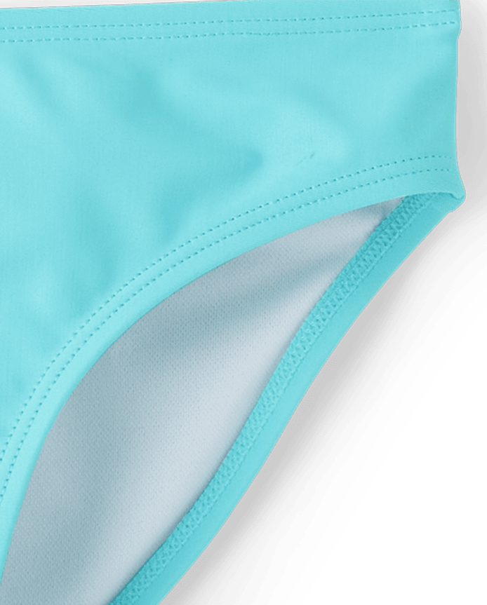 Girls Ruffle One Shoulder Bikini Swimsuit