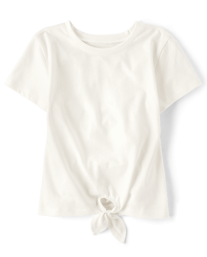Haut noué sur le devant pour fille