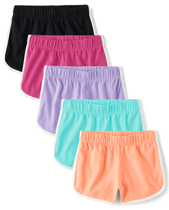 Girls Dolphin Shorts 5-Pack