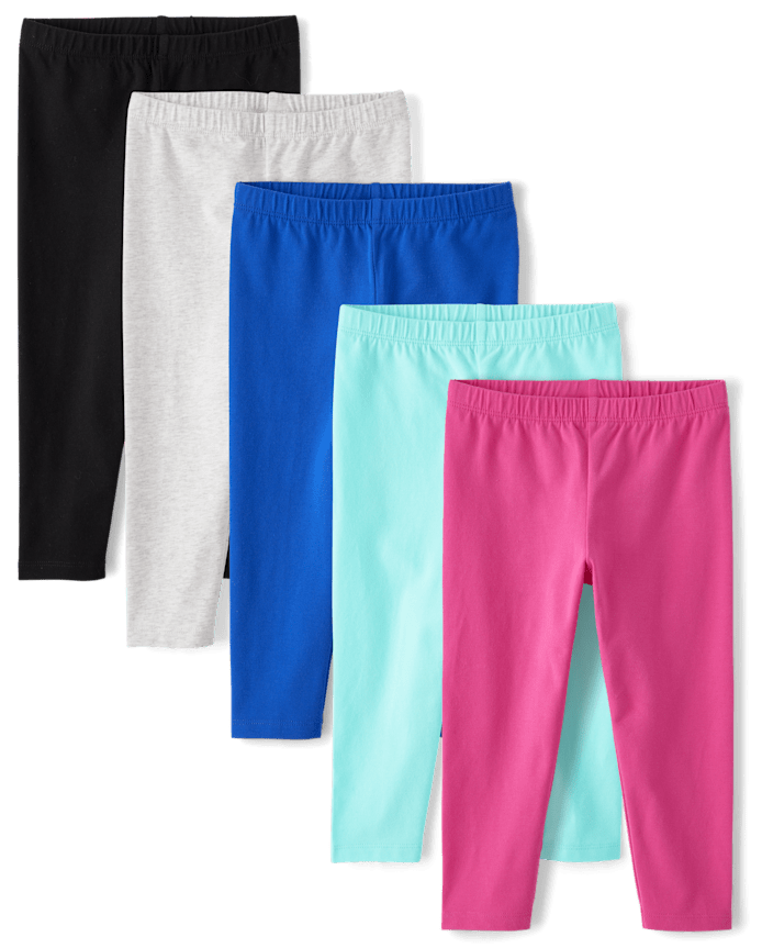 Girls Capri Leggings 5-Pack