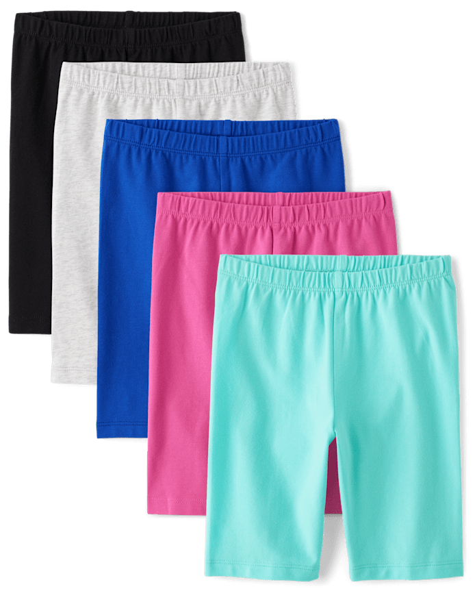 Girls Bike Shorts 5-Pack