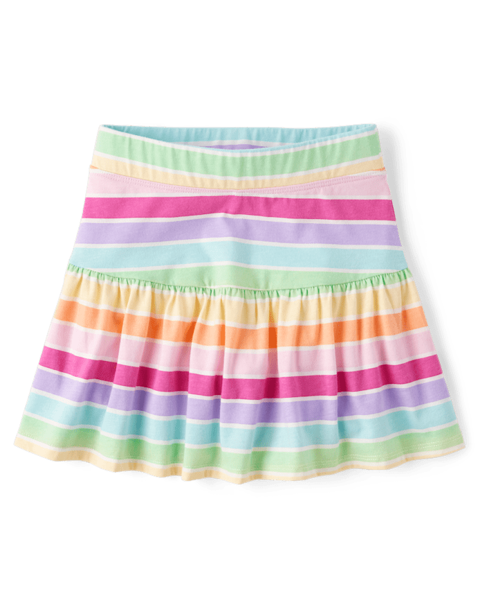 Jupe-short à volants imprimé pour fille