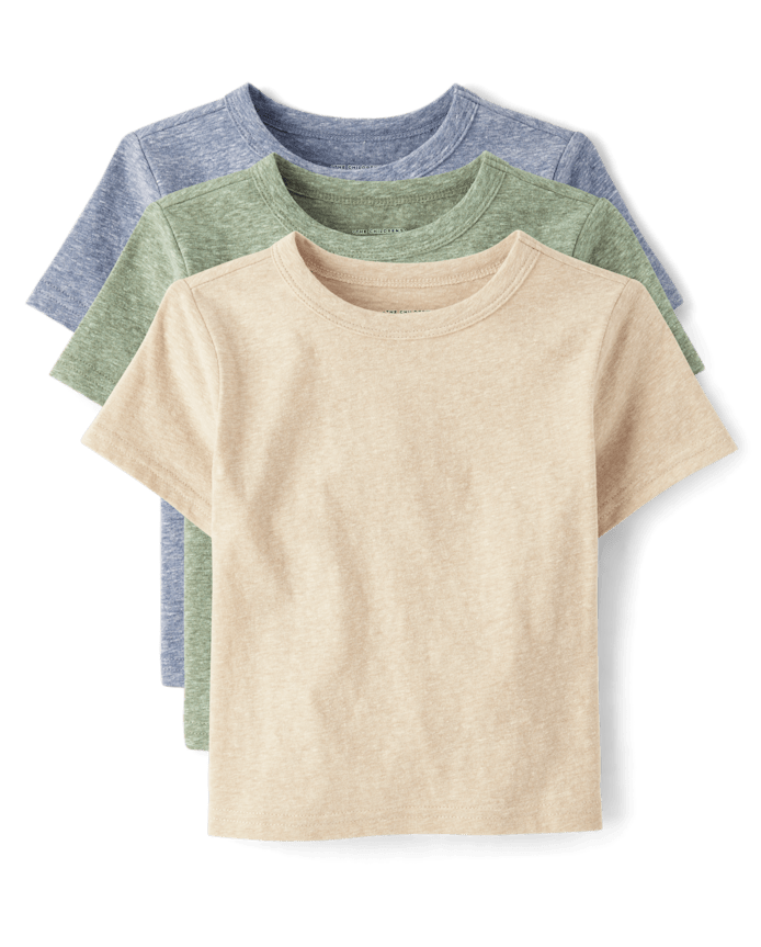 Lot de 3 hauts chinés pour bébés et tout-petits garçons