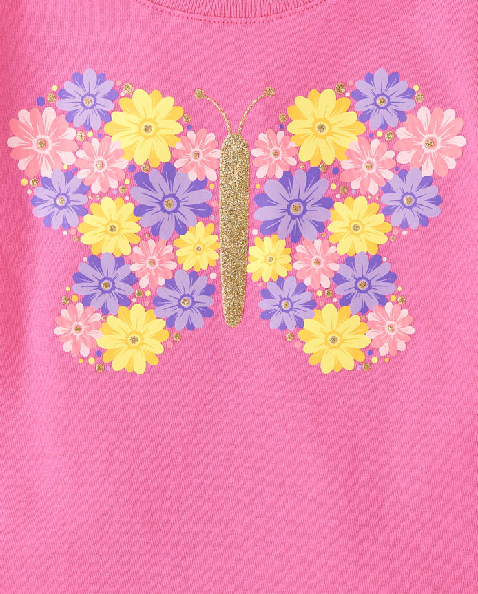 Baby And Toddler Girls Animal Graphic Tee 4-Pack