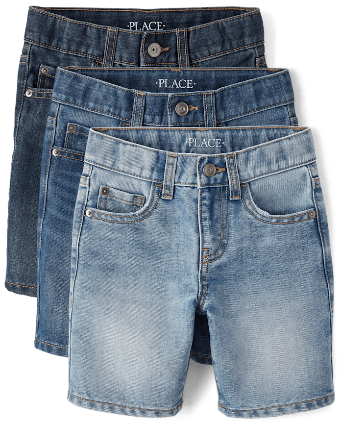 Boys Denim Shorts 3-Pack