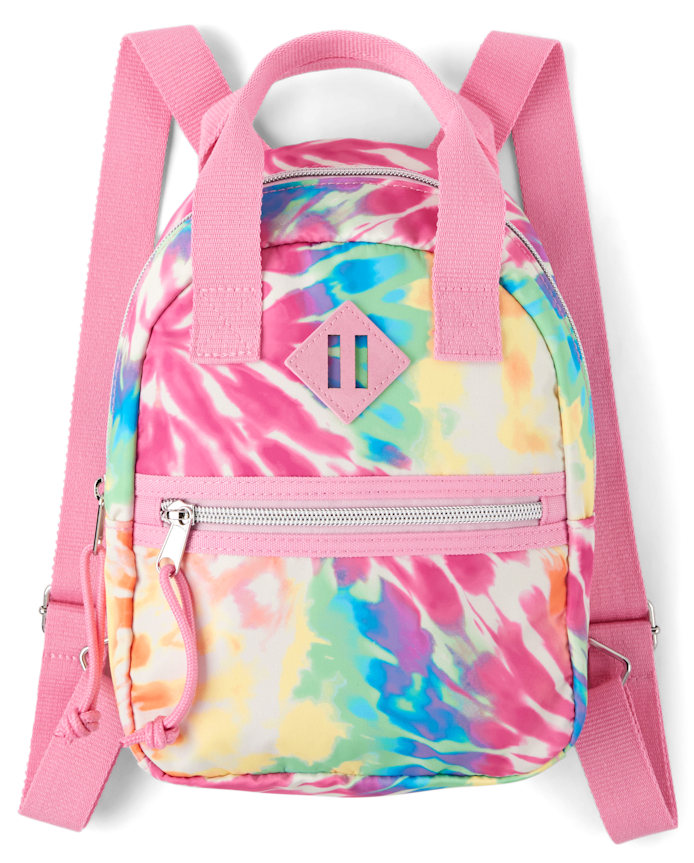 Girls Rainbow Tie Dye Mini Backpack
