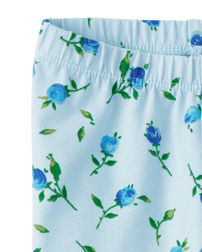 Leggings à volants fleuris pour bébés filles (lot de 2)