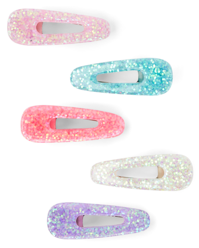 Girls Glitter Hair Clip 5-Pack