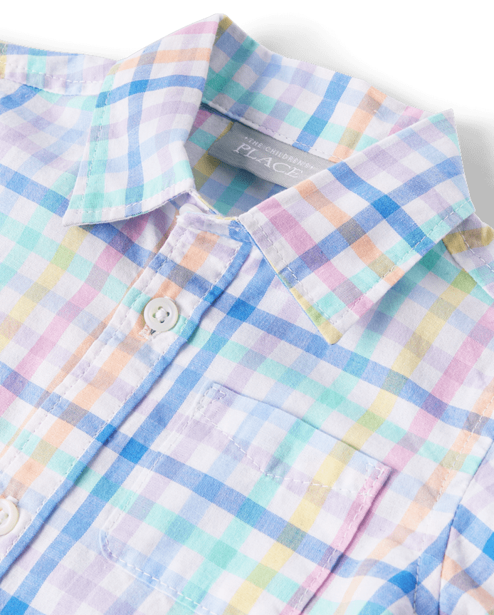 Baby Boys Dad And Me Gingham Poplin 2-Piece Outfit Set