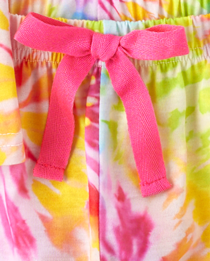 Girls Rainbow Tie Dye Pajamas
