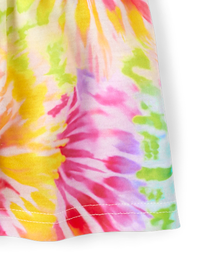 Girls Rainbow Tie Dye Pajamas