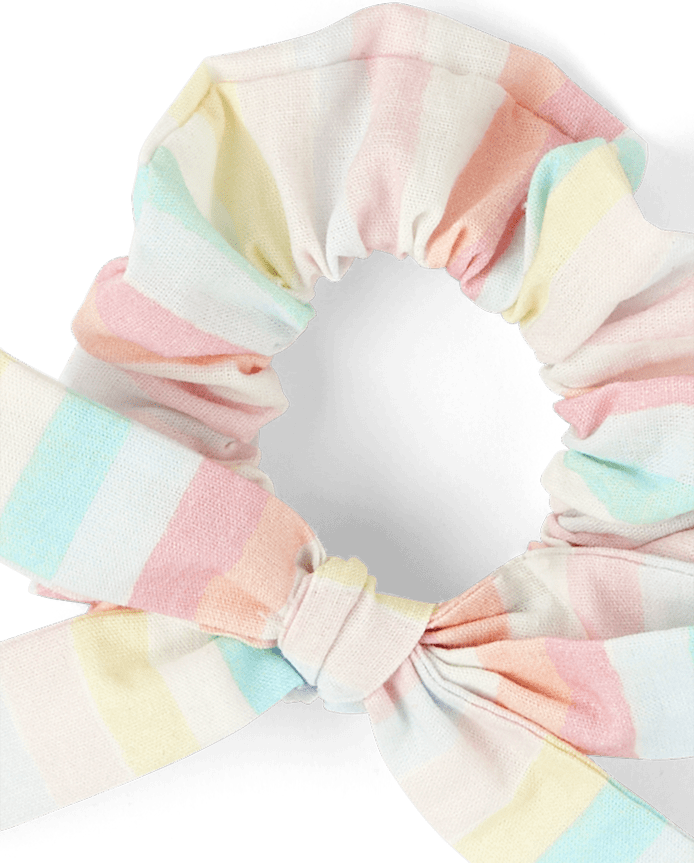 Girls Flower Scrunchie 7-Pack