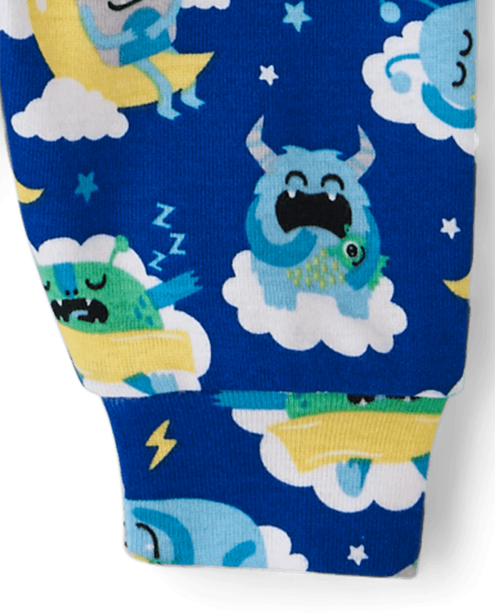 Baby And Toddler Boys Monster Snug Fit Cotton Pajamas