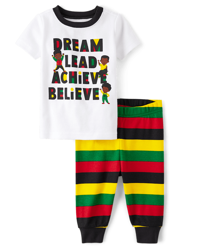 Baby And Toddler Boys Matching Family Black History Snug Fit Cotton Pajamas