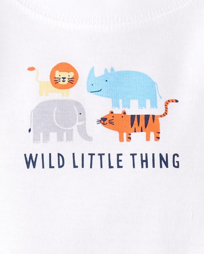 Lot de 5 bodies animaux pour bébé garçon