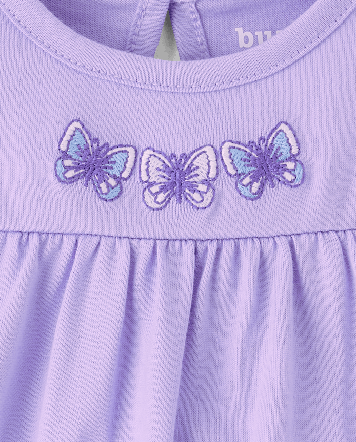 Lot de 2 combinaisons papillon pour bébé fille