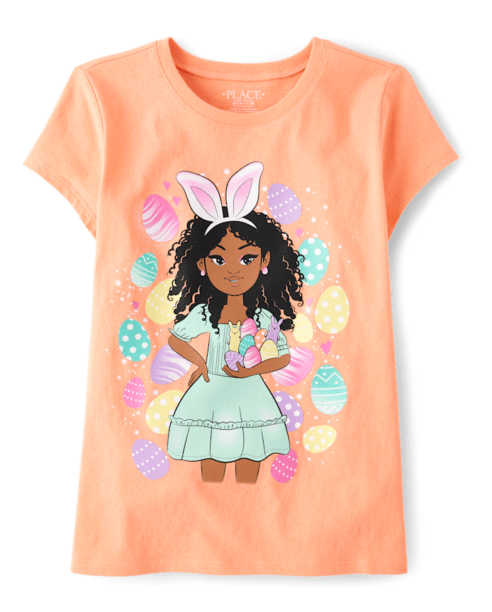 Girls Easter Girl Graphic Tee