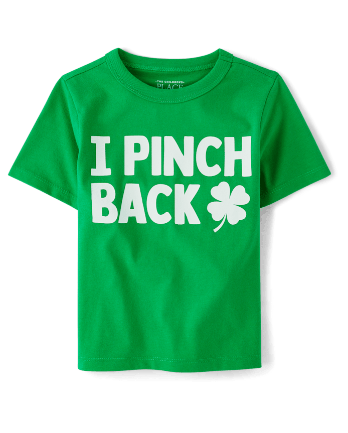 Baby And Toddler St. Patrick's Day I Pinch Back Graphic Tee