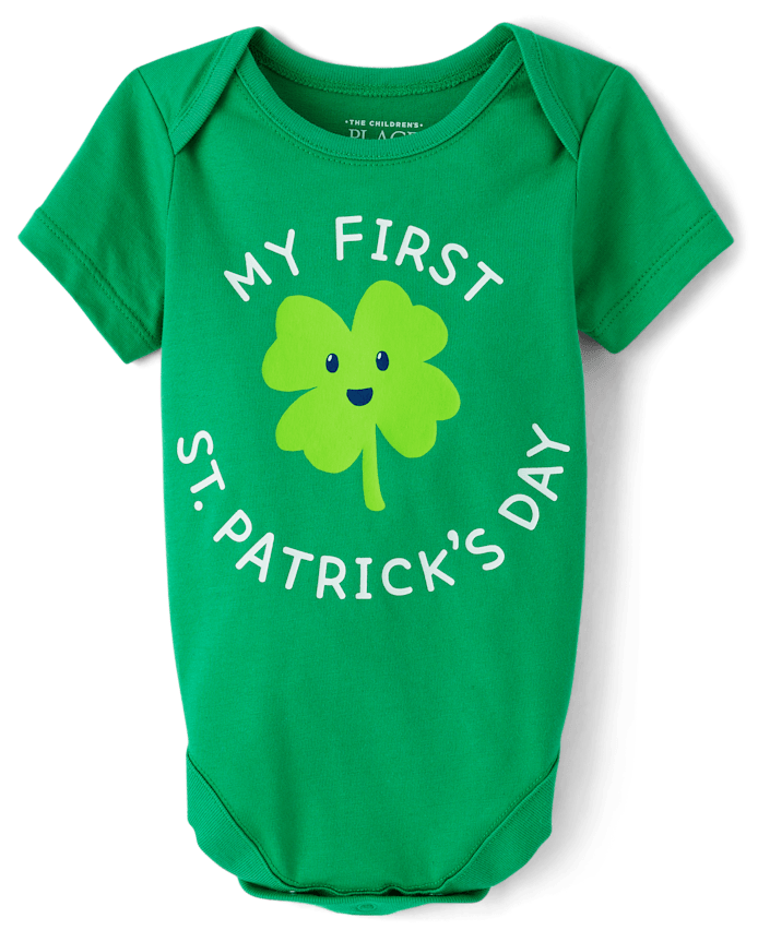 Baby First St. Patrick's Day Graphic Bodysuit