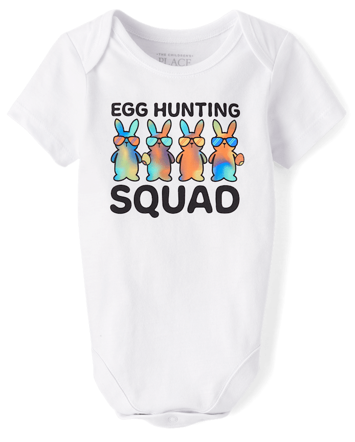 Baby Matching Family Egg Hunting Squad Graphic Bodysuit