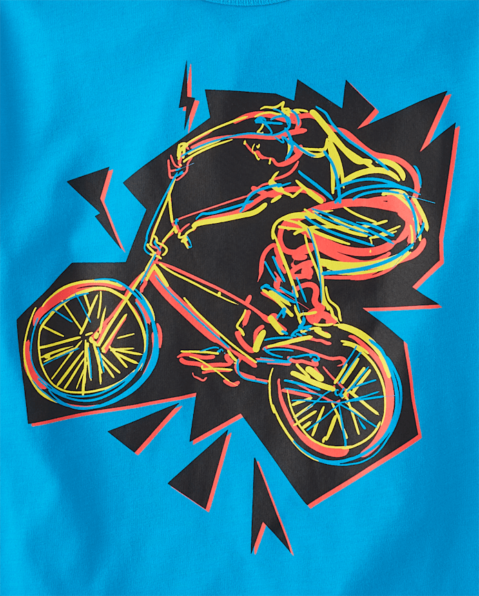 Boys Biker Graphic Tee