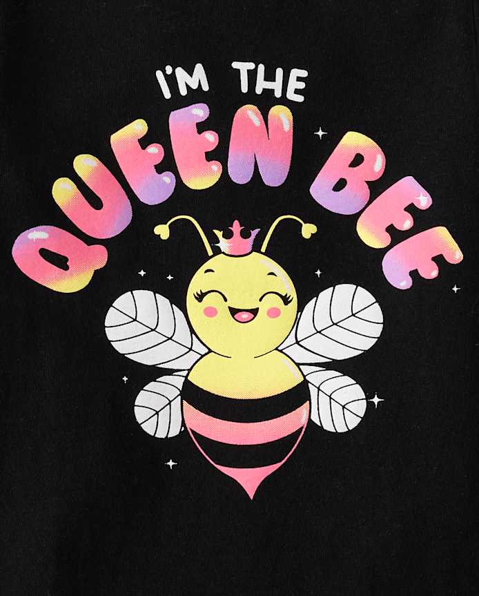 Lot de 3 t-shirts graphiques impertinents pour bébés et petites filles