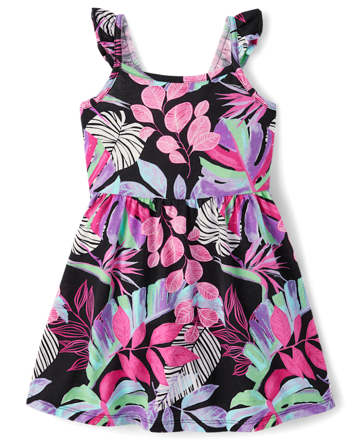 Baby And Toddler Girls Print Flutter Dress