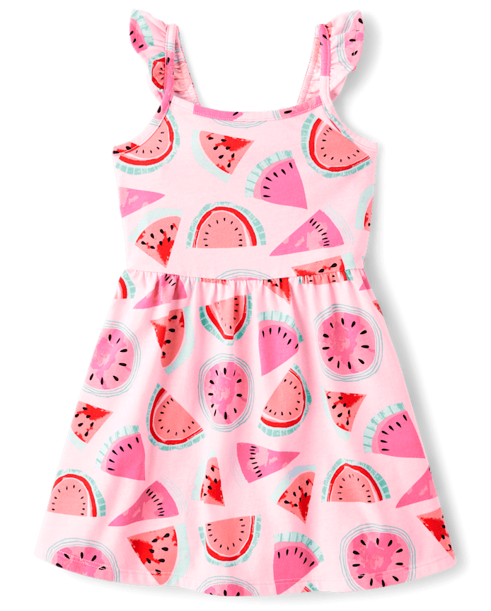 Baby And Toddler Girls Print Flutter Dress