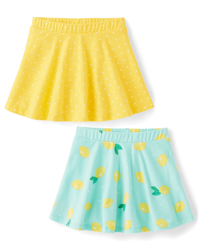 Toddler Girls Print Skort 2-Pack