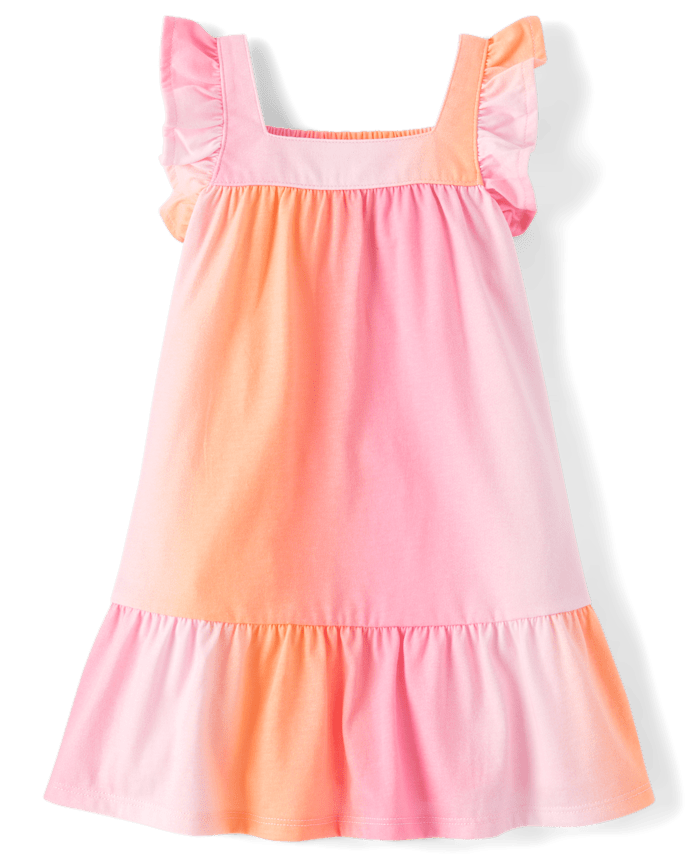 Baby And Toddler Girls Ombre Ruffle Dress