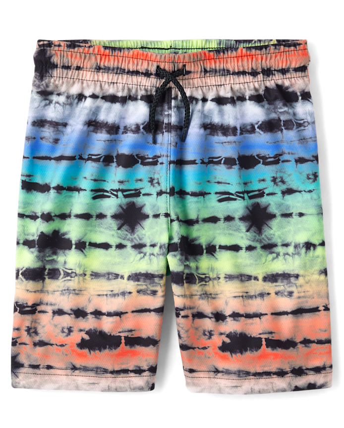 Boys Print Mesh Performance Basketball Shorts