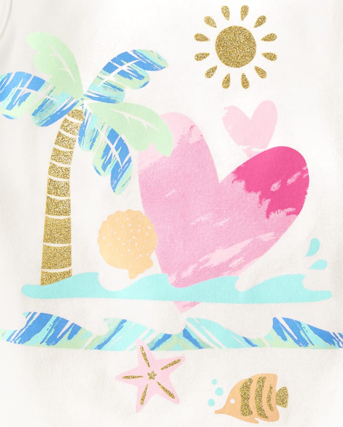 Débardeur à imprimé graphique pour bébé et petite fille