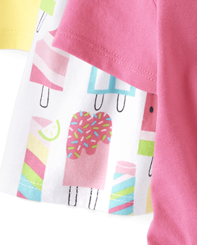 Toddler Girls Popsicle Top 4-Pack
