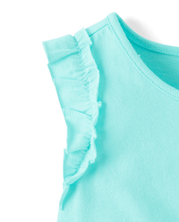 Toddler Girls Print Ruffle Tank Top 3-Pack