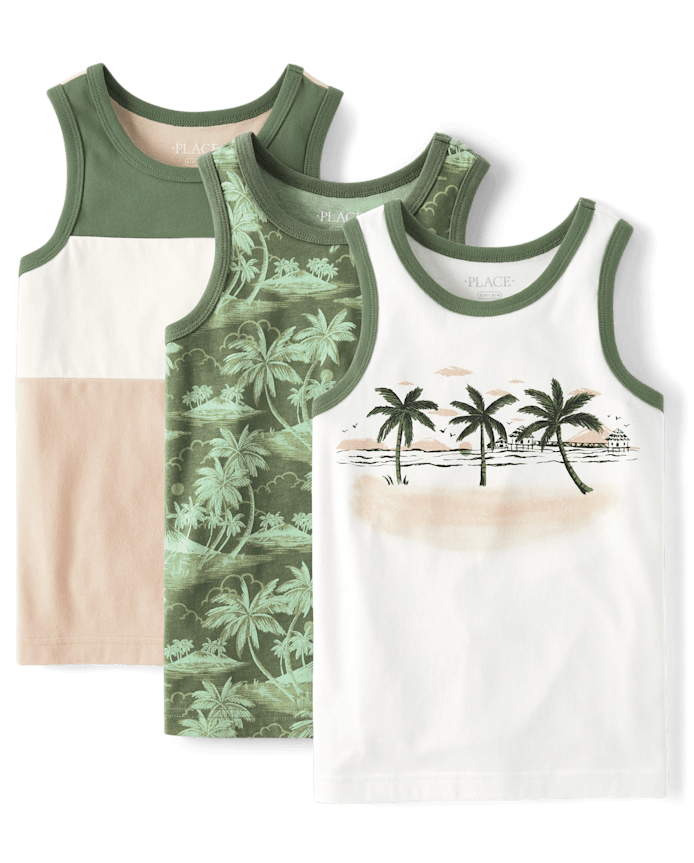 Boys Beach Tank Top 3-Pack