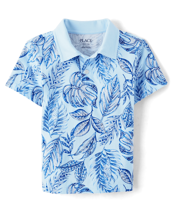 Boys Matching Family Tropical Polo
