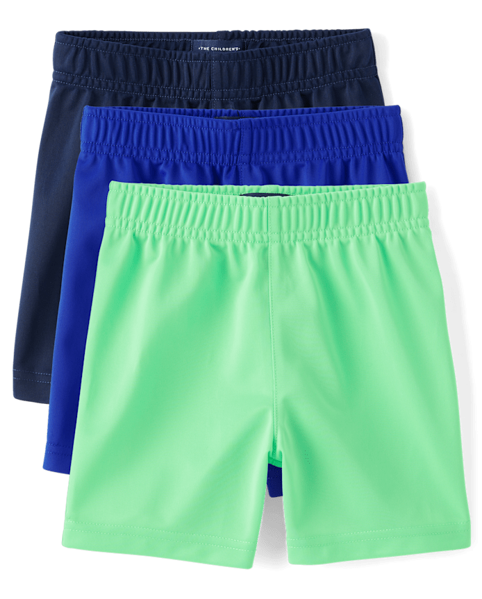 Baby And Toddler Boys Basketball Shorts 3-Pack