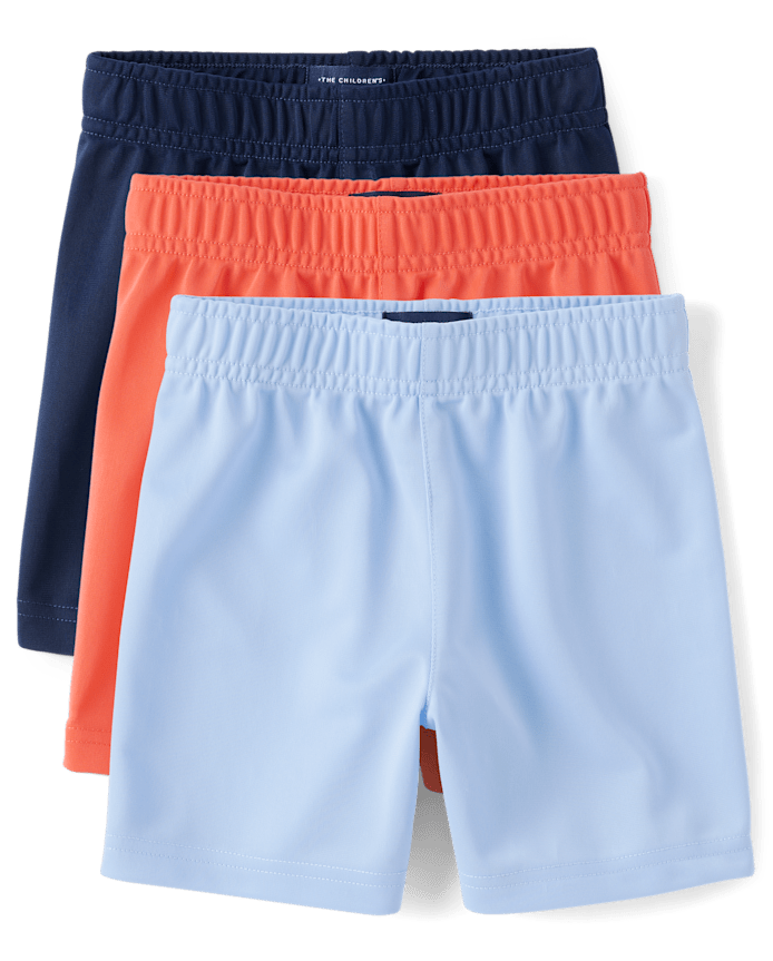 Baby And Toddler Boys Basketball Shorts 3-Pack