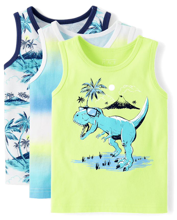 Lot de 3 débardeurs imprimés pour bébé et tout-petit garçon