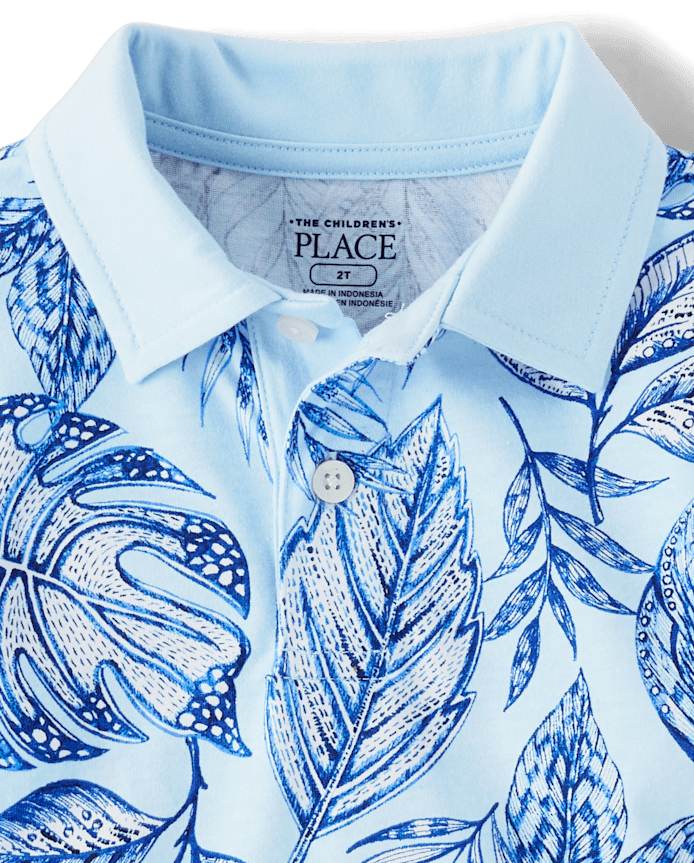 Baby And Toddler Boys Matching Family Tropical Polo