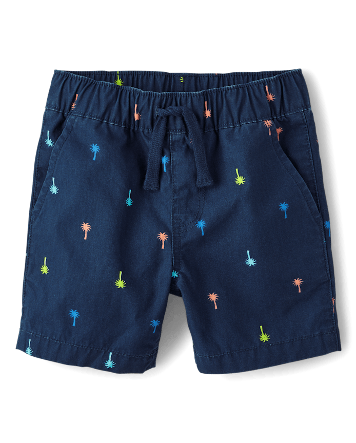 Baby And Toddler Boys Print Pull On Jogger Shorts