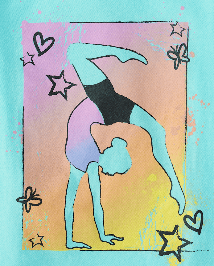 Girls Gymnastics Graphic Tee