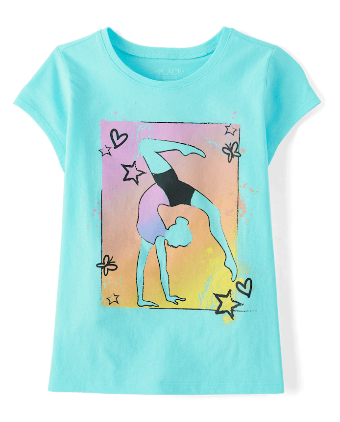 Girls Gymnastics Graphic Tee